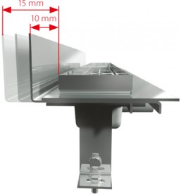 Водосточный желоб AlcaPlast APZ1004 Flexible 1050 мм с регулируемым краем APZ1004-1050