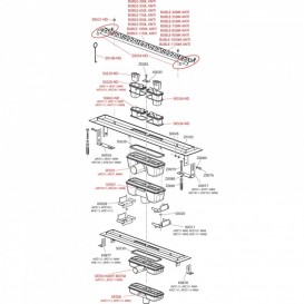 Водосточный желоб AlcaPlast APZ11 Antivandal 1150 мм с решеткой APZ11-1150L