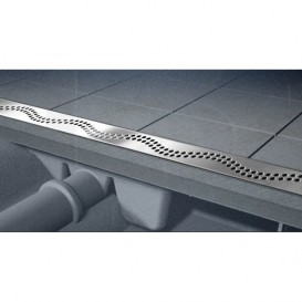 Водосточный желоб AlcaPlast APZ8 650 мм с решеткой Simple APZ8-650m