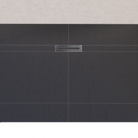 Водосточный желоб c накладной панелью Geberit CleanLine для облицовки плиткой 154.152.00.1+154.455.00.1