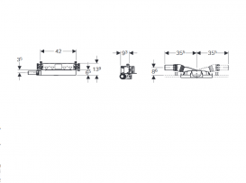 Водосточный желоб Geberit GIS для высоты стяжки у входа 65–90 мм 461.736.00.1