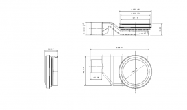 Ринва Pestan Confluo Frameless Line 850 мм чорне скло 13701206