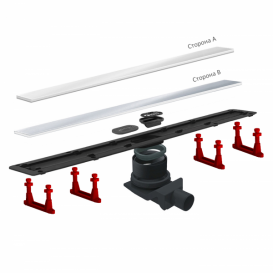 Водосточный желоб Pestan Confluo Frameless Line 750 мм белое стекло 13701214 