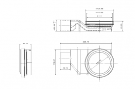 Водосточный желоб Pestan Confluo Premium White Glass Line 550 белое стекло 13000282