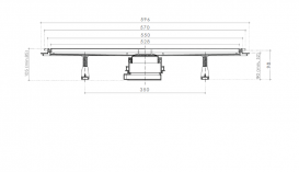 Водосточный желоб Pestan Confluo Premium White Glass Line 550 белое стекло 13000282