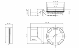 Ринва Pestan Confluo Premium White Glass Line 750 біле скло 13000284