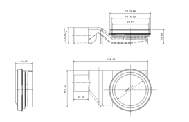 Водосточный желоб Pestan Confluo Premium White Glass Line 850 белое стекло 13000285