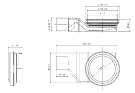 Водосточный желоб Pestan Confluo Premium Black Glass Line 550 чёрное стекло 13000292
