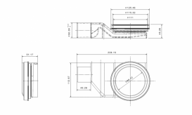 Ринва Pestan Confluo Premium Black Glass Line 750 чорне скло 13000294