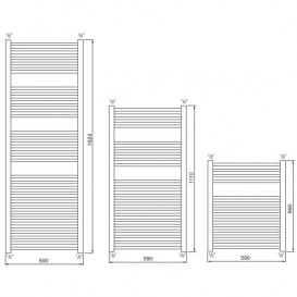 Водяной полотенцесушитель Haceka Adoria Sinai 69x59 см белый 1110721