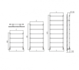 Водяной полотенцесушитель Irsap Bella Mod 951 65x95,1 см хром BEP06250