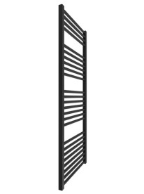 Водяной полотенцесушитель Mario Гера 1250x500/470 черный матовый 4820258984107