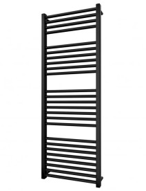 Водяной полотенцесушитель Mario Гера 1250x500/470 черный матовый 4820258984107