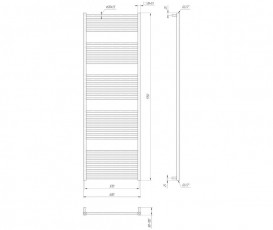 Водяной полотенцесушитель Mario Гера 1750x600x570 4820111352203