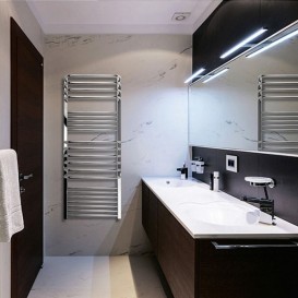 Водяний полотенцесушитель Mario Гера-Люкс 1250х500 / 470 мм нержавіюча сталь 4820111352227