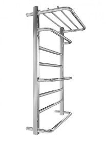 Водяна сушка для рушників Mario Inox Люксор 770х530/500 з полицею нержавіюча сталь хром 4820258987108