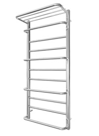 Водяна сушка для рушників Mario Inox Люксор 1170х530/500 з полицею нержавіюча сталь хром 4820258987115