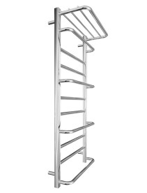 Водяна сушка для рушників Mario Inox Люксор 1170х530/500 з полицею нержавіюча сталь хром 4820258987115