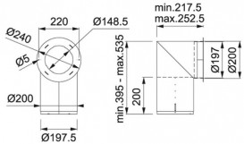 Повітропровід для витяжки Franke FSMD нержавіюча сталь 112.0549.122