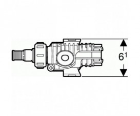 Впускной клапан Geberit тип 380 подвод воды сбоку 3/8 нипель из латуни 240.705.00.1