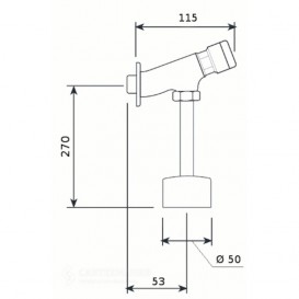 Сливное устройство для писсуаров Jika с таймером хром H8948040000001