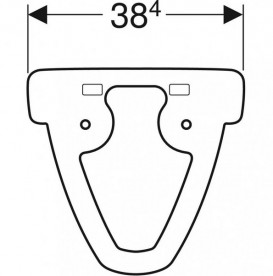 Вставка  для подвесного унитаза Geberit Selnova Comfort белый 500.957.00.7