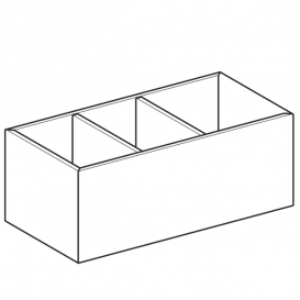 Вставка для висувного ящика Geberit VariForm H-подібна 37.3x15x9.8 см 501.157.00.1