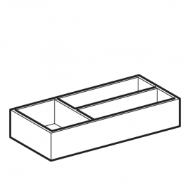 Вставка для висувного ящика Geberit Xeno² T-подібна ДСП сірий/меламін деревна структура 500.525.00.1