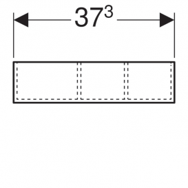 Вставка для выдвижного ящика Geberit Xeno² Н-образная ДСП серый/меламин древесная структура 500.527.00.1