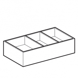 Вставка для выдвижного ящика Geberit Xeno² Н-образная ДСП серый/меламин древесная структура 500.527.00.1