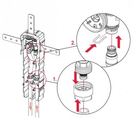Вбудована частина дизайнерського TECE TECEfloor RTL box для водяного поверхневого опалення 77470010