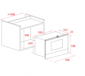 Вбудована мікрохвильова піч з грилем Teka UrbanColor ML 8220 BIS ST без рамки сірий камінь 112030002