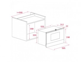 Встраиваемая микроволновая печь Teka Rustica MWR 22 BI VNS ваниль 112040001