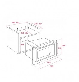 Встраиваемая микроволновая печь Teka Easy MB 620 BI 20 л белый 40584001