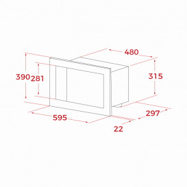 Встраиваемая микроволновая печь Teka ML 8200 BIS 20 л белый 112060002