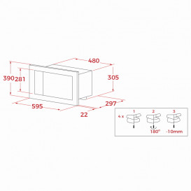 Встраиваемая микроволновая печь Teka ML 8200 BIS 20 л белый 112060002