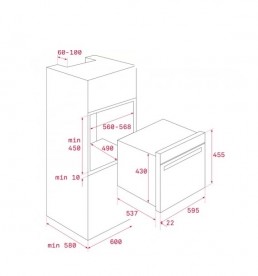 Вбудована мікрохвильова піч Teka Maestro MLC 844 44 л біле скло 40584403