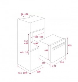 Вбудована мікрохвильова піч Teka UrbanColor MLC 8440 44 л чорне скло 111160003