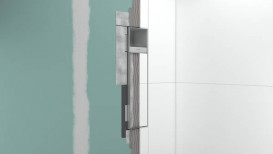 Встраиваемая ниша Hansgrohe XtraStoris Rock с держателем ершика и держателем туалетной бумаги матовый черный 56062670