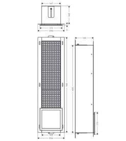 Встраиваемая ниша Hansgrohe XtraStoris Original для туалетной бумаги на 6 рулонов матовый белый 56058700