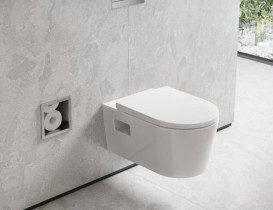Вбудована ніша Hansgrohe XtraStoris Original для туалетного паперу на 6 рулонів матова нержавіюча сталь 56058800