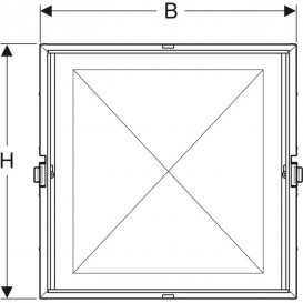 Вбудована основа для дзеркальної шафи Geberit ONE 60х90 см 111.941.00.1