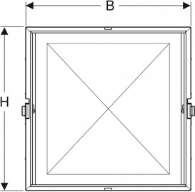 Встраиваемая основа для зеркального шкафа Geberit ONE SPS 90х90 см 111.943.00.1