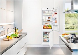 Встраиваемый двухкамерный холодильник Liebherr ICN 3376 Premium NoFrost сталь белый ICN 3376-21 001