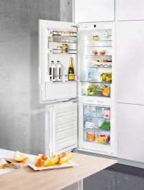 Встраиваемый двухкамерный холодильник Liebherr ICN 3386 Premium NoFrost сталь белый ICN 3386-21 001