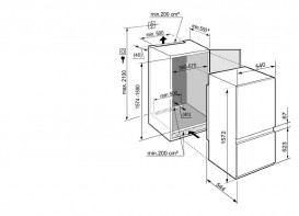 Встраиваемый двухкамерный холодильник Liebherr ICUS 2924 Comfort сталь белый ICUS 2924-20 001