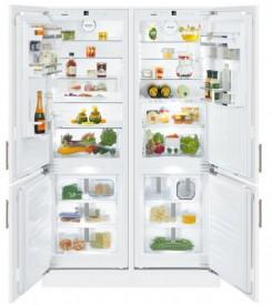 Встраиваемый холодильник Side by Side Liebherr SBS 66I3 (SICN 3386 + ICBN 3386) Premium BioFresh NoFrost сталь белый SBS 66I3-24 001