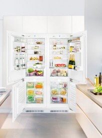 Встраиваемый холодильник Side by Side Liebherr SBS 66I2 (SICN 3386 + ICN 3386) Premium NoFrost сталь белый SBS 66I2-23 001