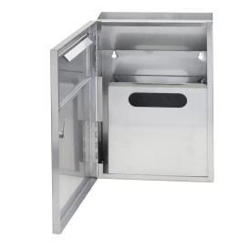 Вбудований контейнер для сміття Bemeta Hotel з поличкою для зберігання нержавіюча сталь матова 101015325