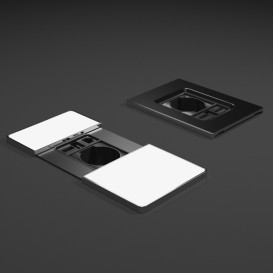 Встраиваемый модуль розеток ASA Plastici VersaPad 1x220В 2xUSB type А+А белый 060.08F.00001